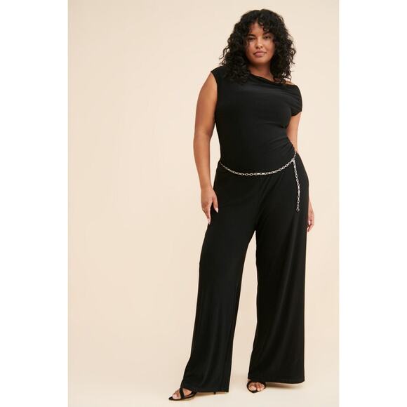 Free People Yumi Kim Maternity Virginia Jumpsuit Black 1X New with Tag - Picture 3 of 16